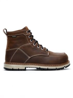 KEEN Utility San Jose 6" Aluminum Toe Waterproof Leather Work Boots Bison/Black